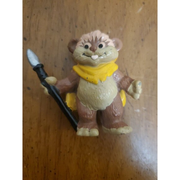 Wicket‎ Ewok Pink Eyes Star Wars PVC Plastic Figure 2" LFL Comics 1986 Vintage - Picture 1 of 4